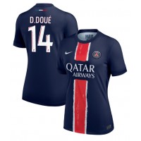 Paris Saint-Germain Desire Doue #14 Replica Home Shirt Ladies 2024-25 Short Sleeve